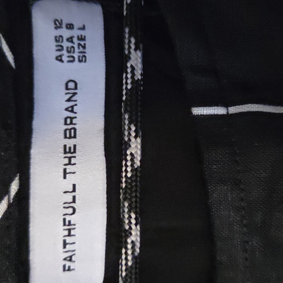 Faithfull the Brand Black and White Grid Midi Dress - Picture 2 of 7